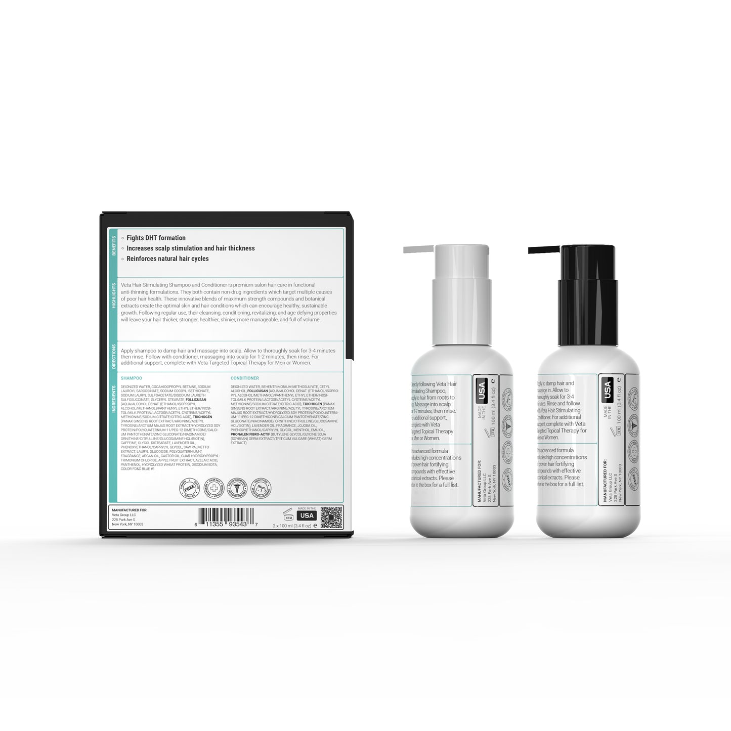 Shampoo & Conditioner Travel Kit (2x 100 ml)